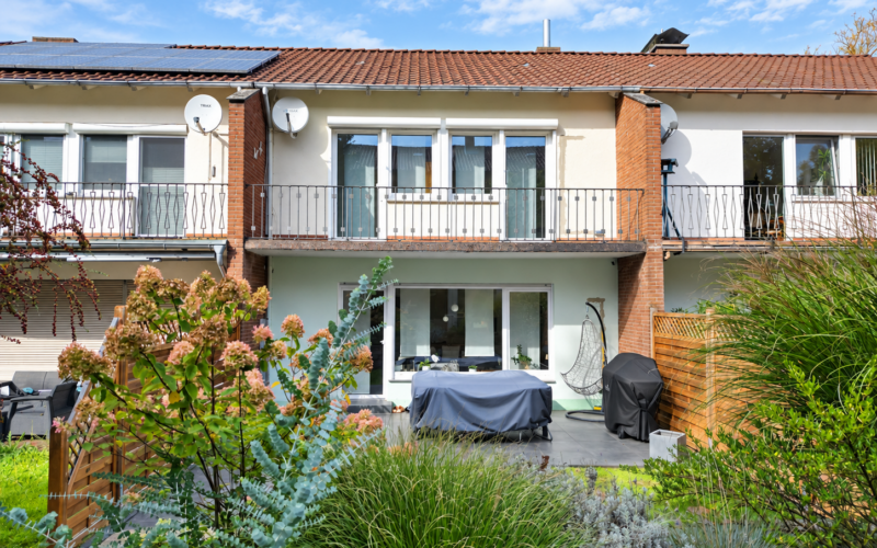 Haus von hinten